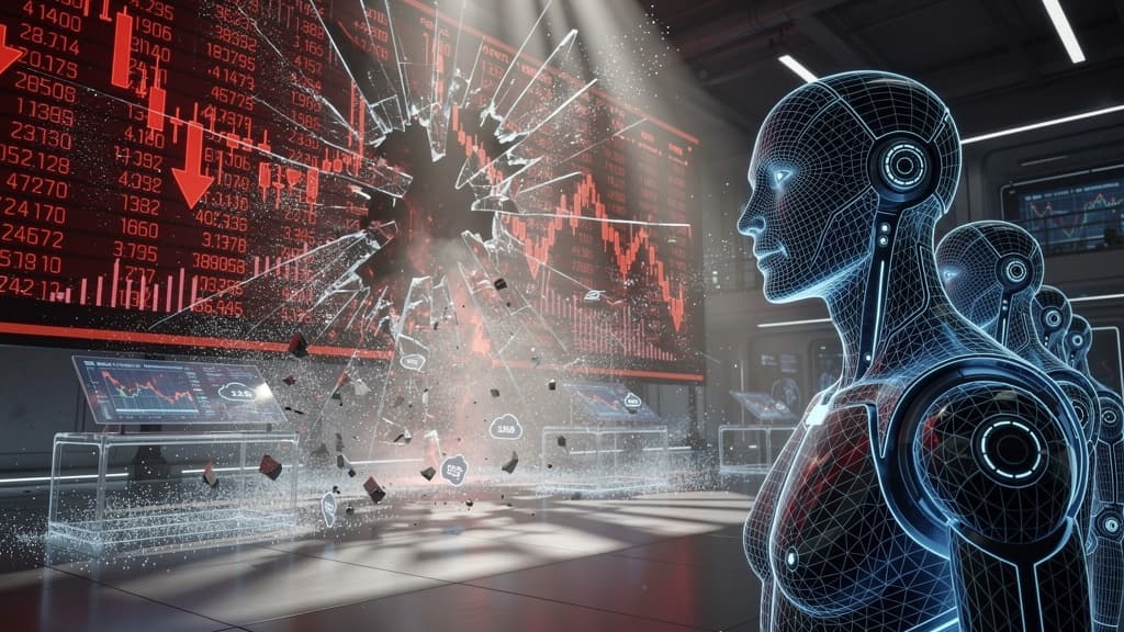 SaaS akcijos krenta — AI agentai per 6 savaites ištrynė trilijoną dolerių
