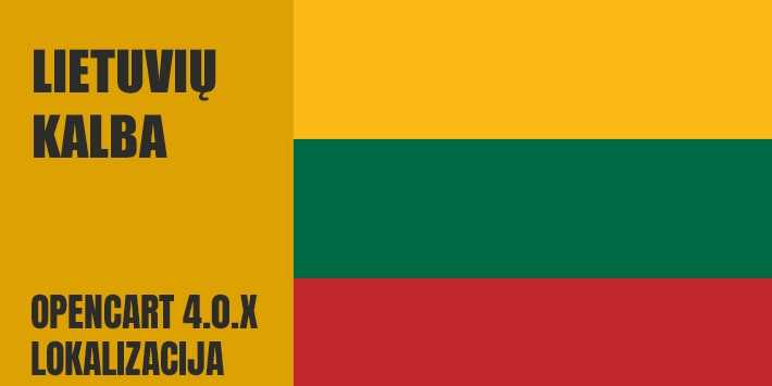 OpenCart 4.0.X Lietuvių kalbos paketas